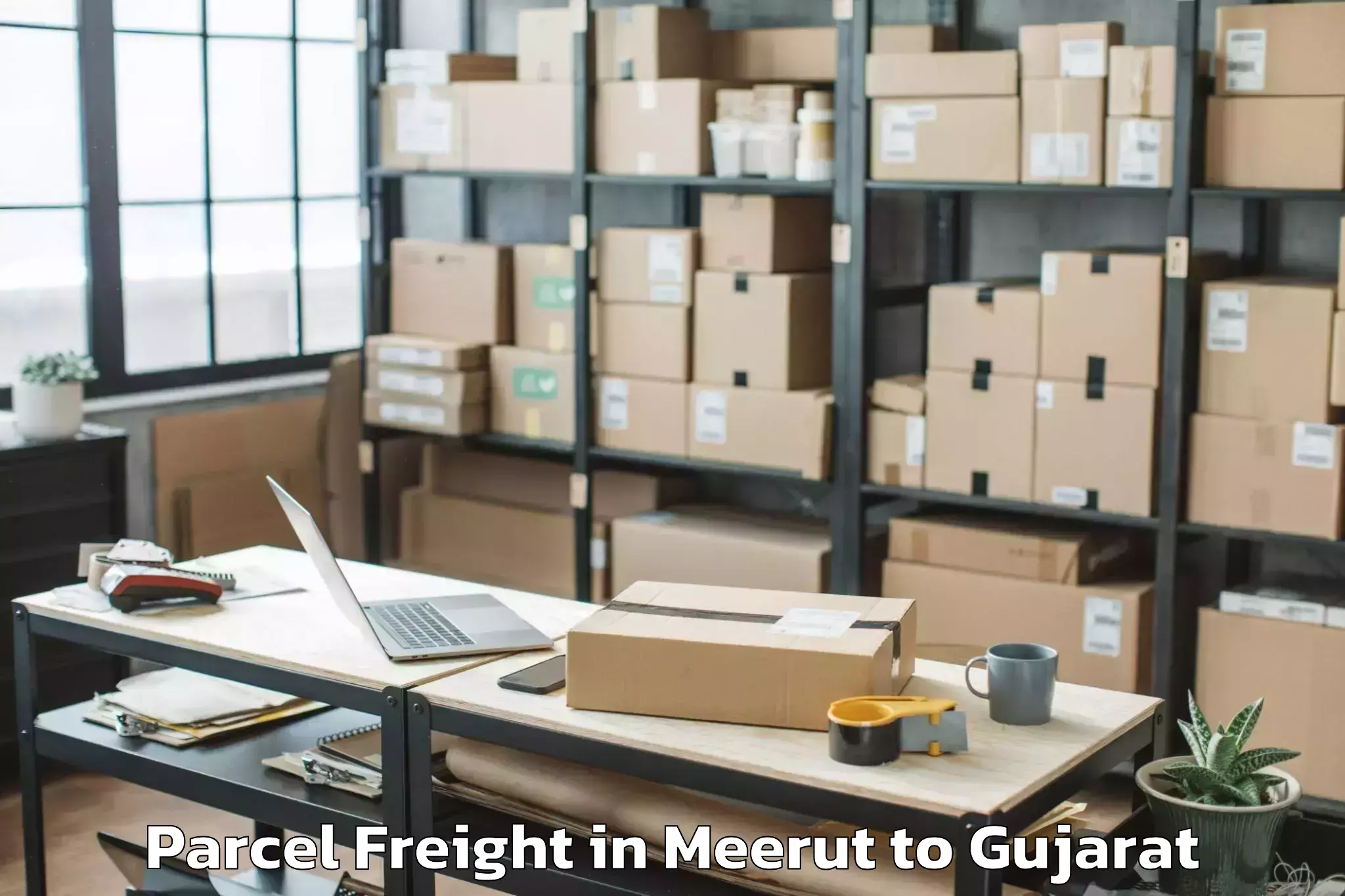 Get Meerut to Veraval Parcel Freight